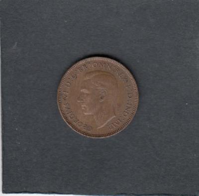 Beschrijving: 1 Farthing GEORGIUS VI